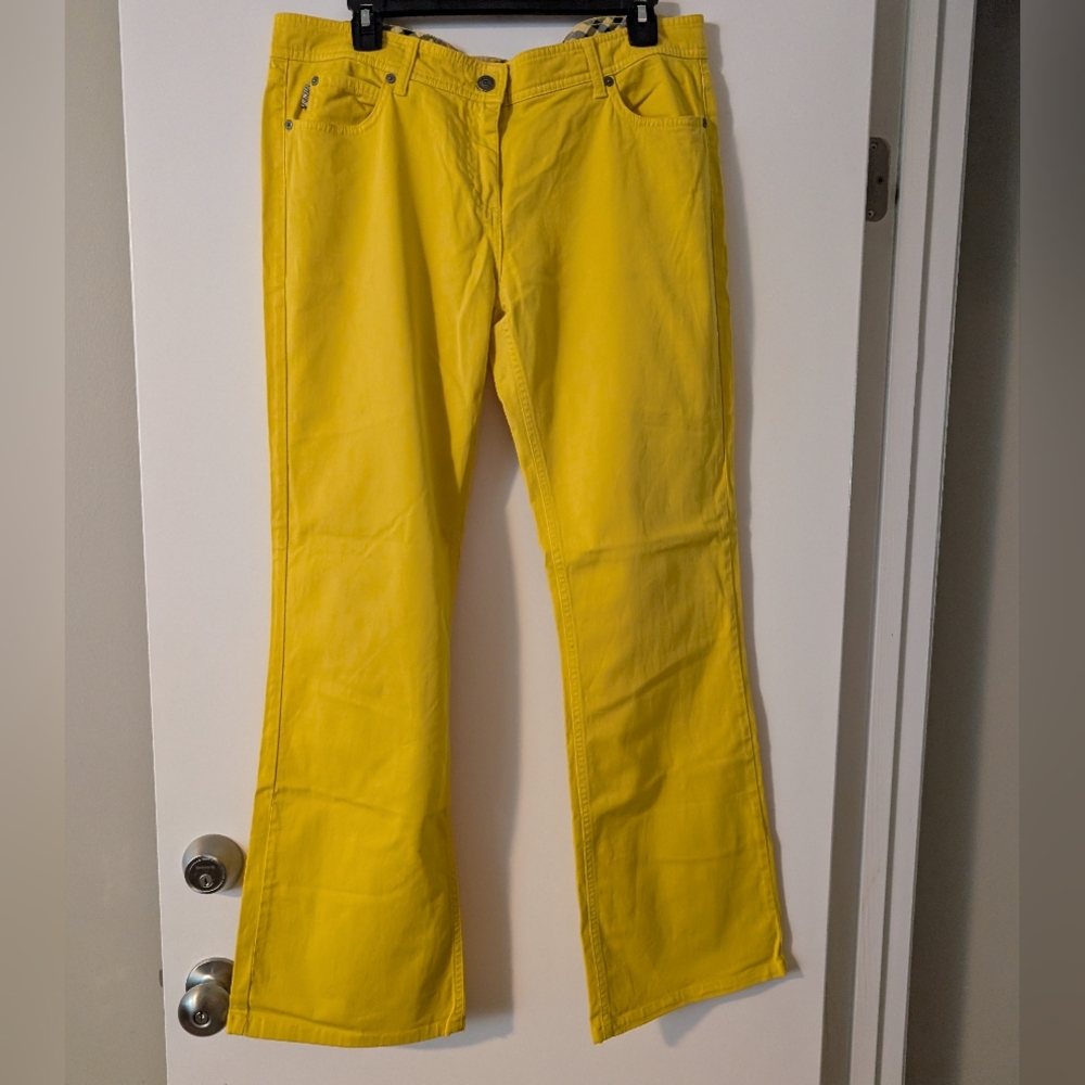 Burberry Yellow Flare Women's Jeans